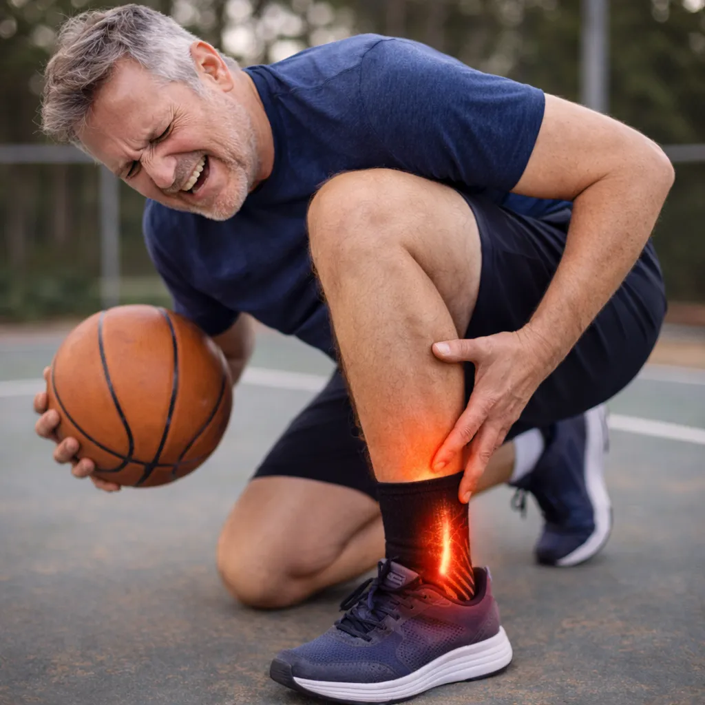 ankle pain with basketball