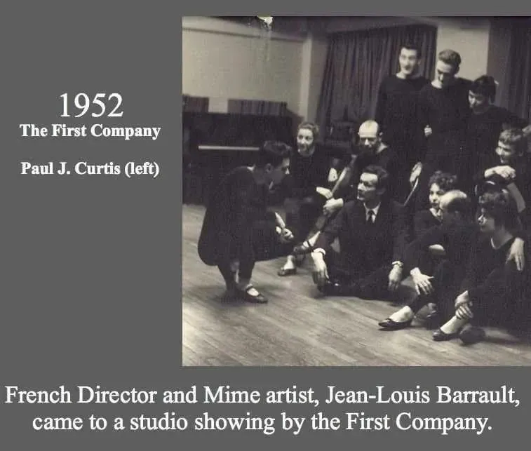 French Director and Mime artist, Jean-Louis Barrault, came to a studio showing by the First Company