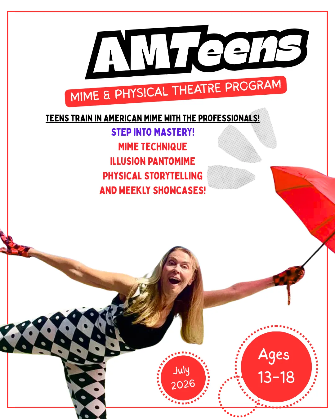 AMTeens promotional flyer