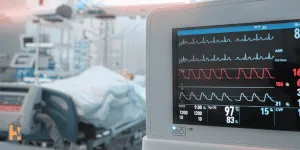 Hospital monitor showing Critical Illness  insurance