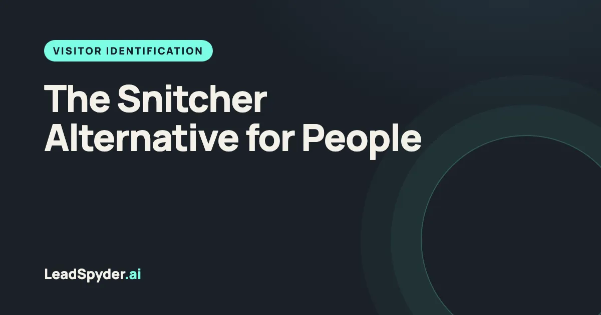 Snitcher Alternative: Person-Level vs Company-Level (2026)