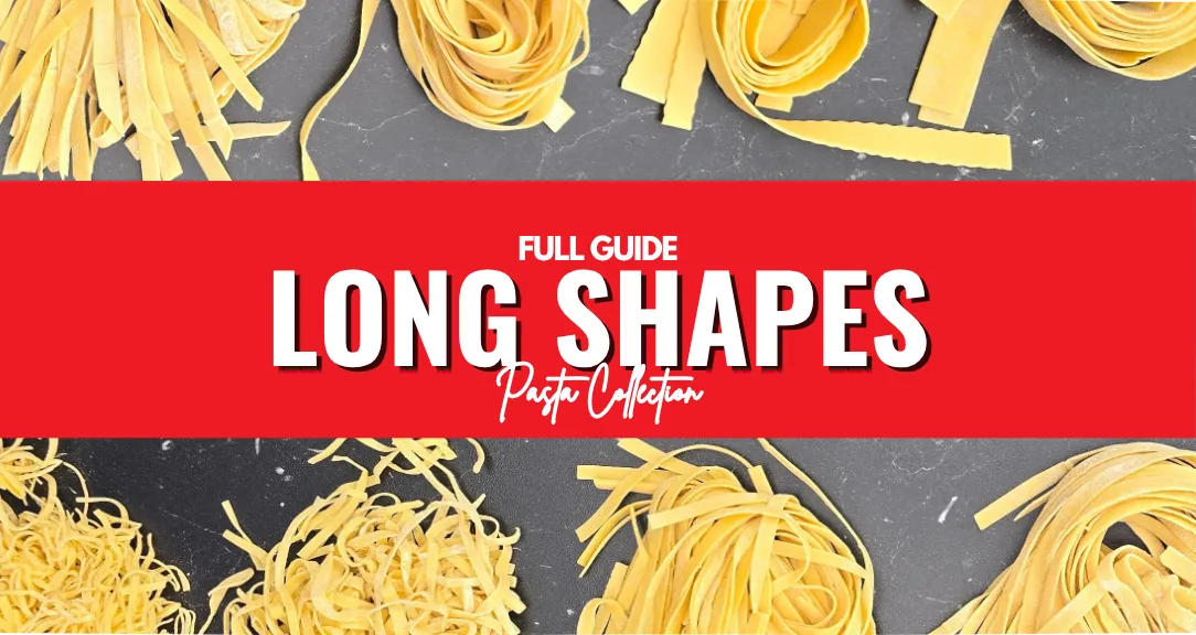 Traditional Italian long pasta shapes learning module