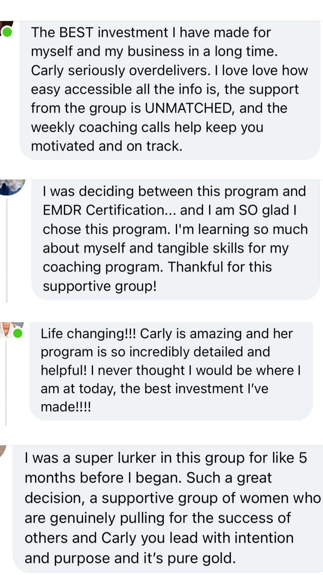 carly hill coaching review