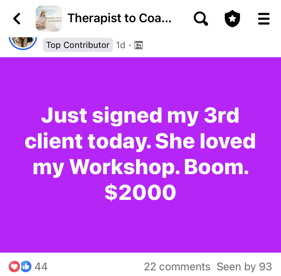 therapist to coach accelerator review