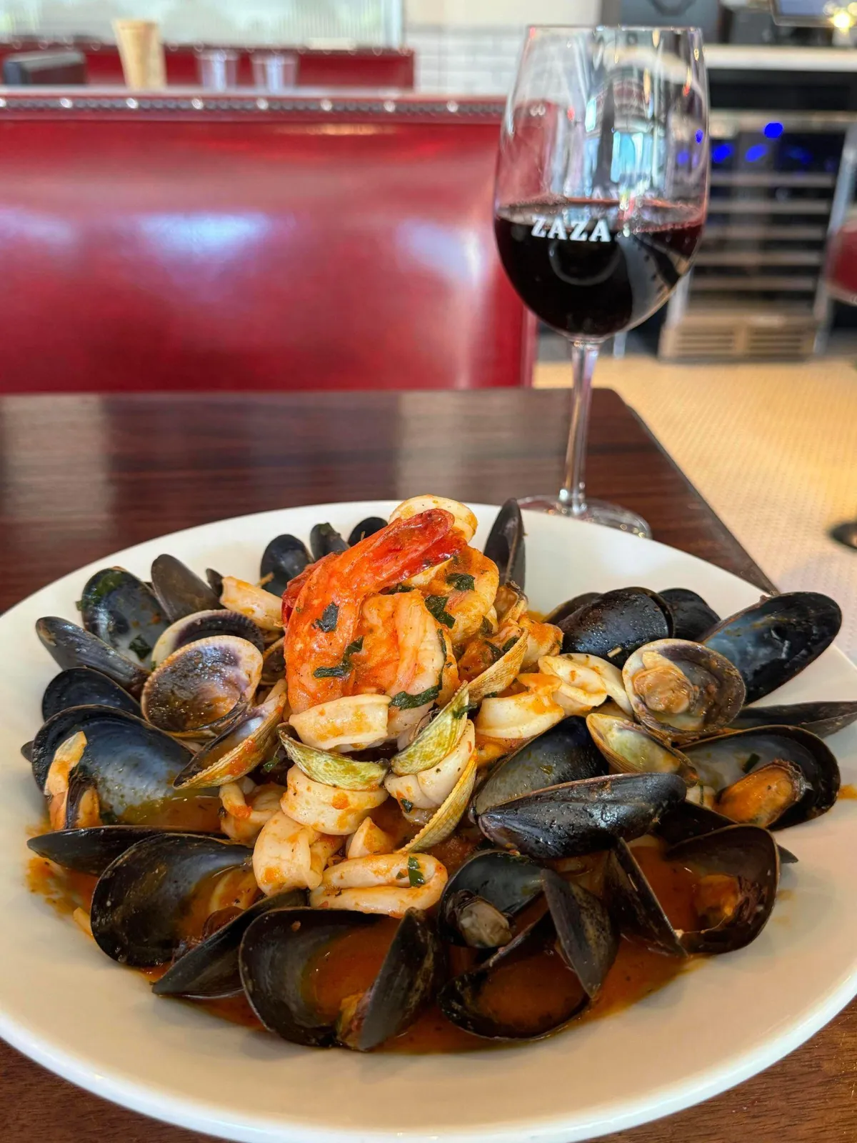 One of our Popular Seafood Pastas