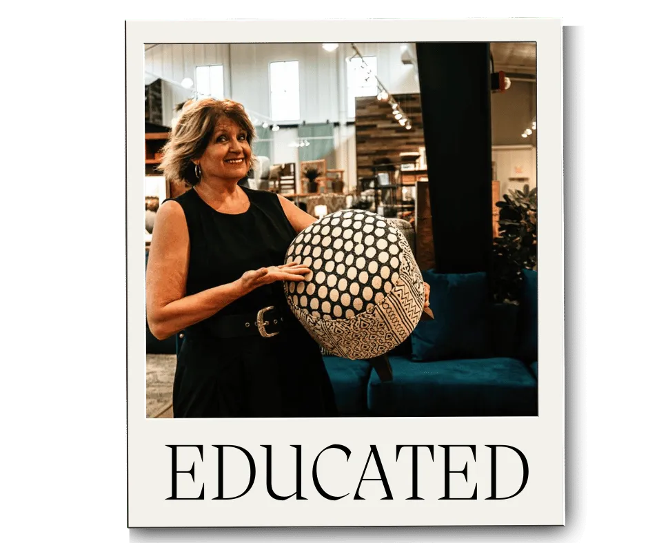 JoAnne Lenart-Weary teaching an interior decorating class