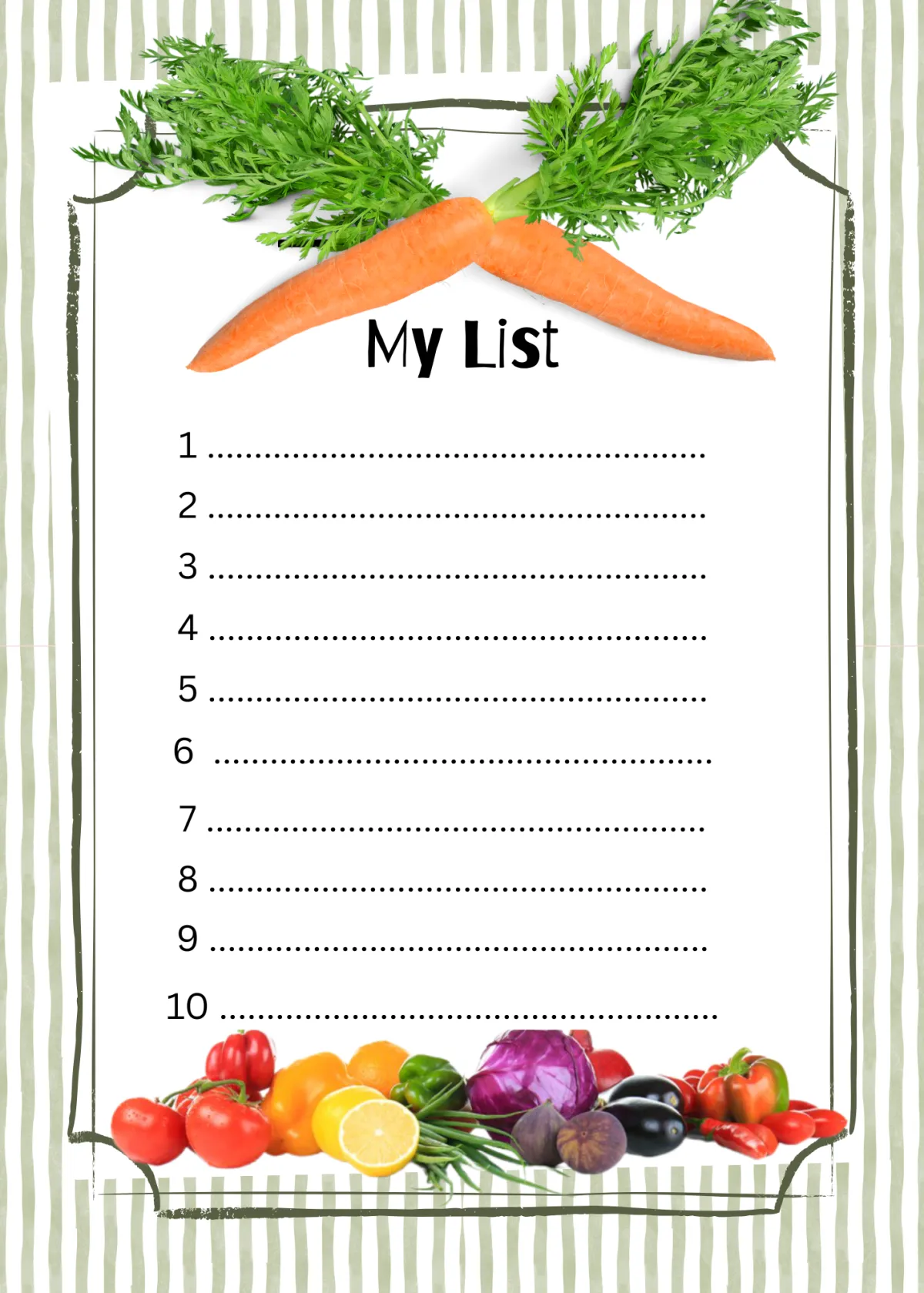 My list template