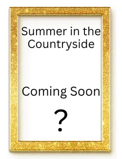 Gold frame with Coming Soon inside