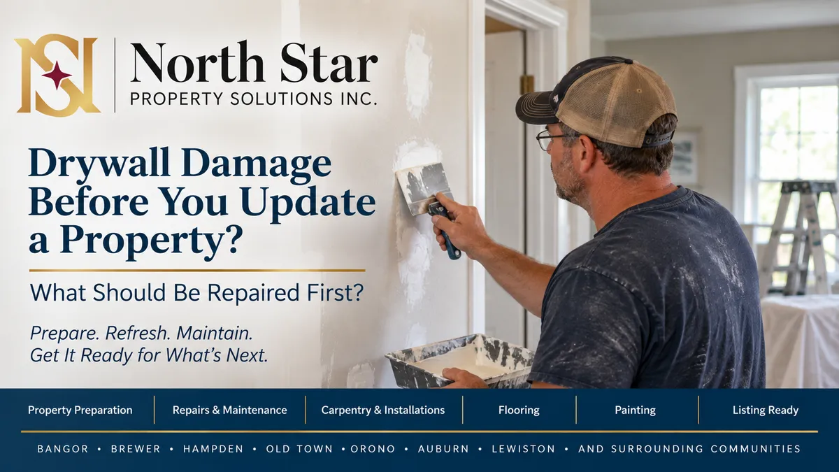 Drywall Damage Before You Update a Property: What Should Be Repaired First?