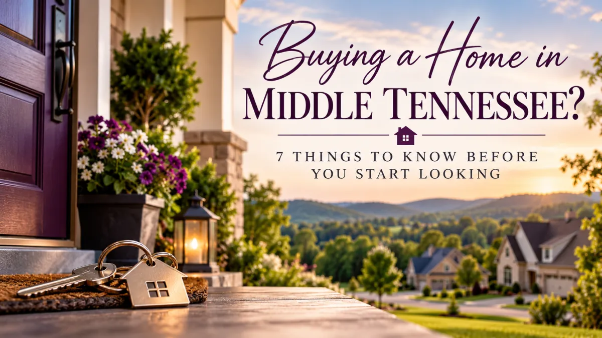 Buying a Home in Middle Tennessee? 7 Things to Know Before You Start Looking