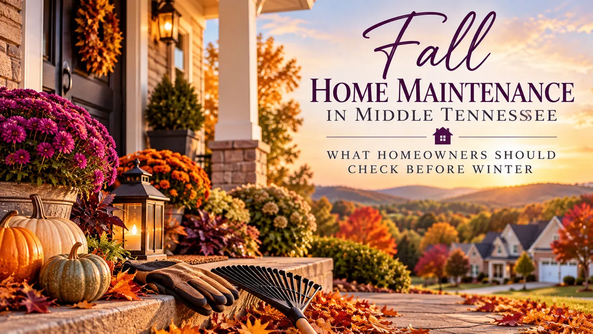 Fall Home Maintenance in Middle Tennessee: What Homeowners Should Check Before Winter