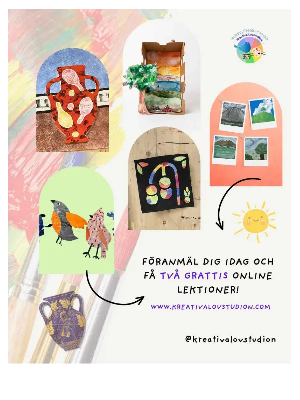 Sommarens konstskola hos Kreativa lovstudion
