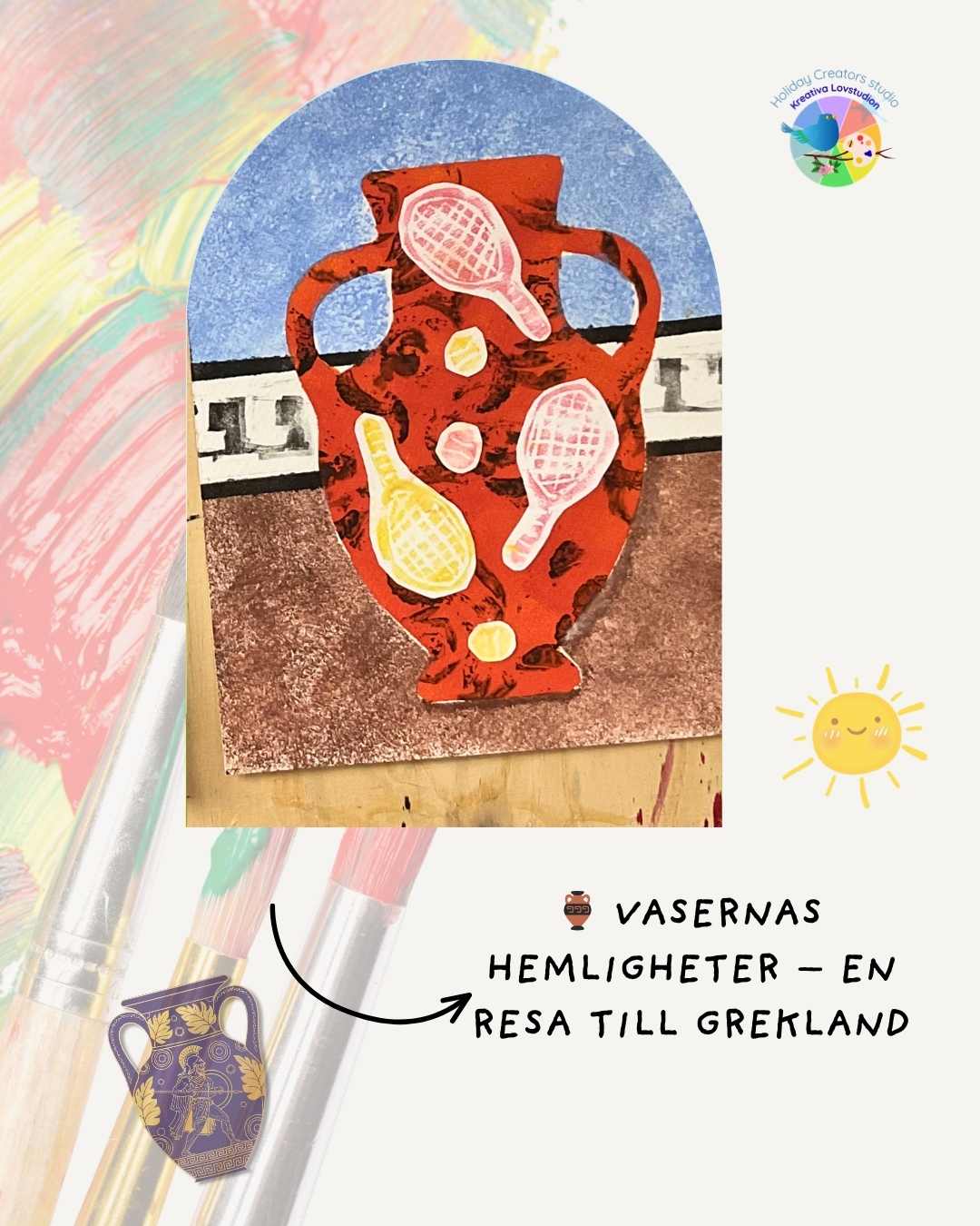 Relief i rytm och färg med inspiration av 60 och 70-talets textildesign