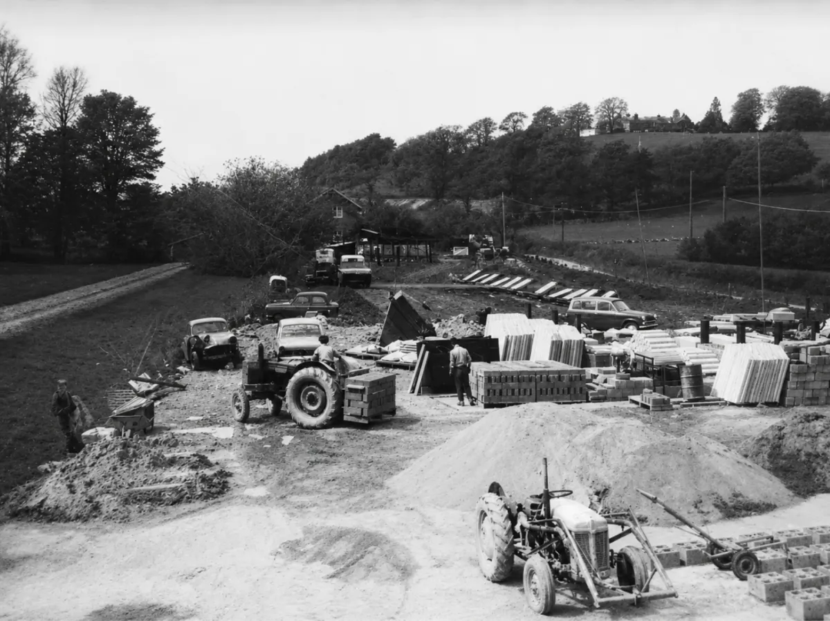 The building site of Abergwili Concrete Products in Carmarthen