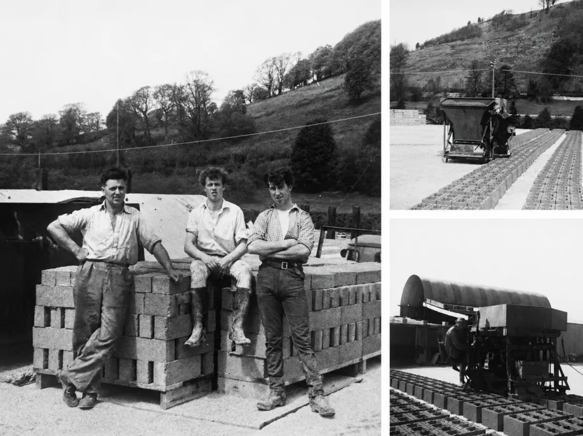 The original Abergwili Concrete Products team