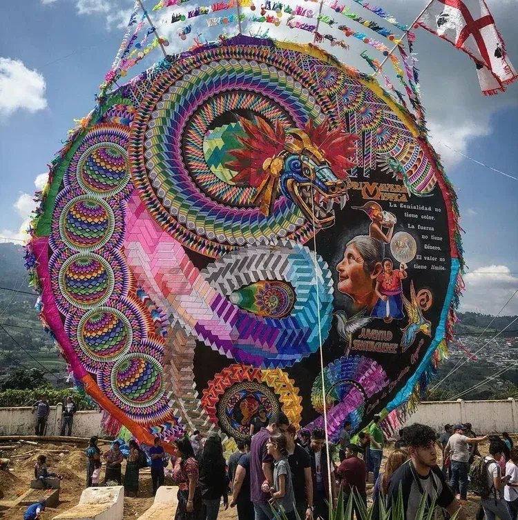 Kite Festival in Sumpango Celebrating Dia de los Muertos