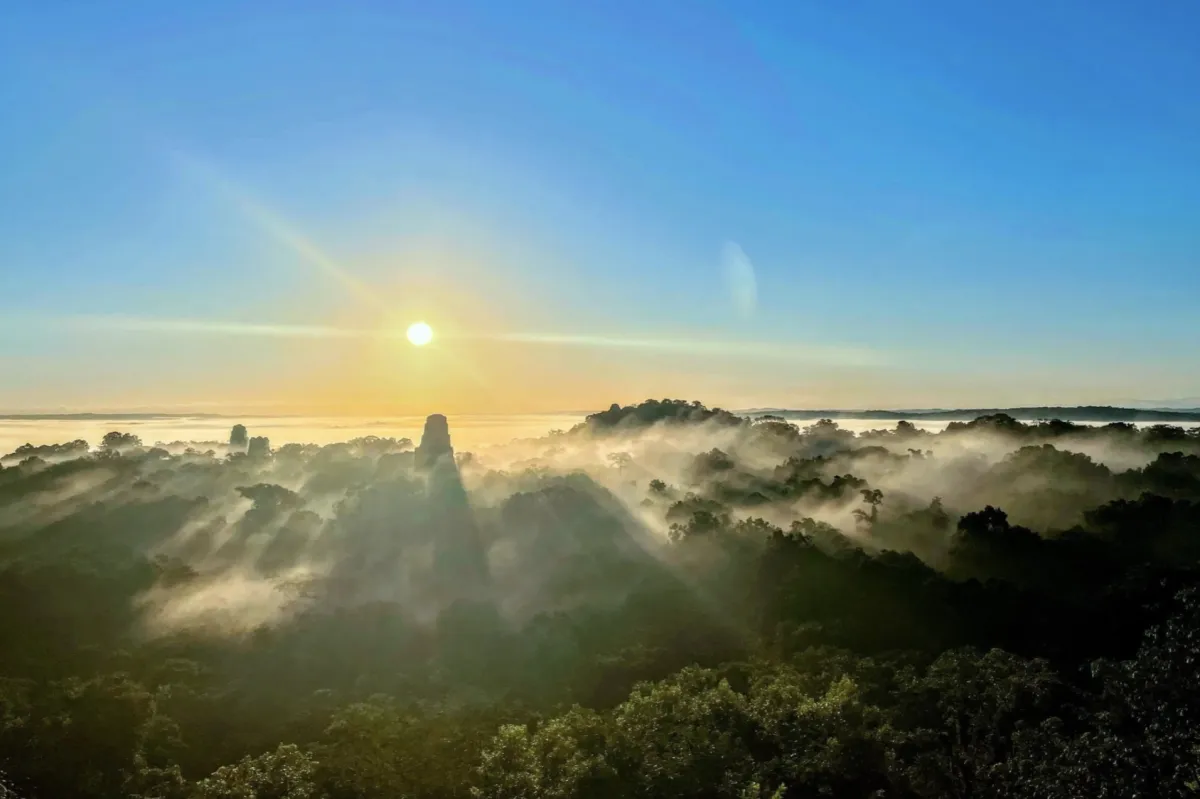 The Top 3 Places to Visit in Petén Guatemala includes the sunrise at Tikal 