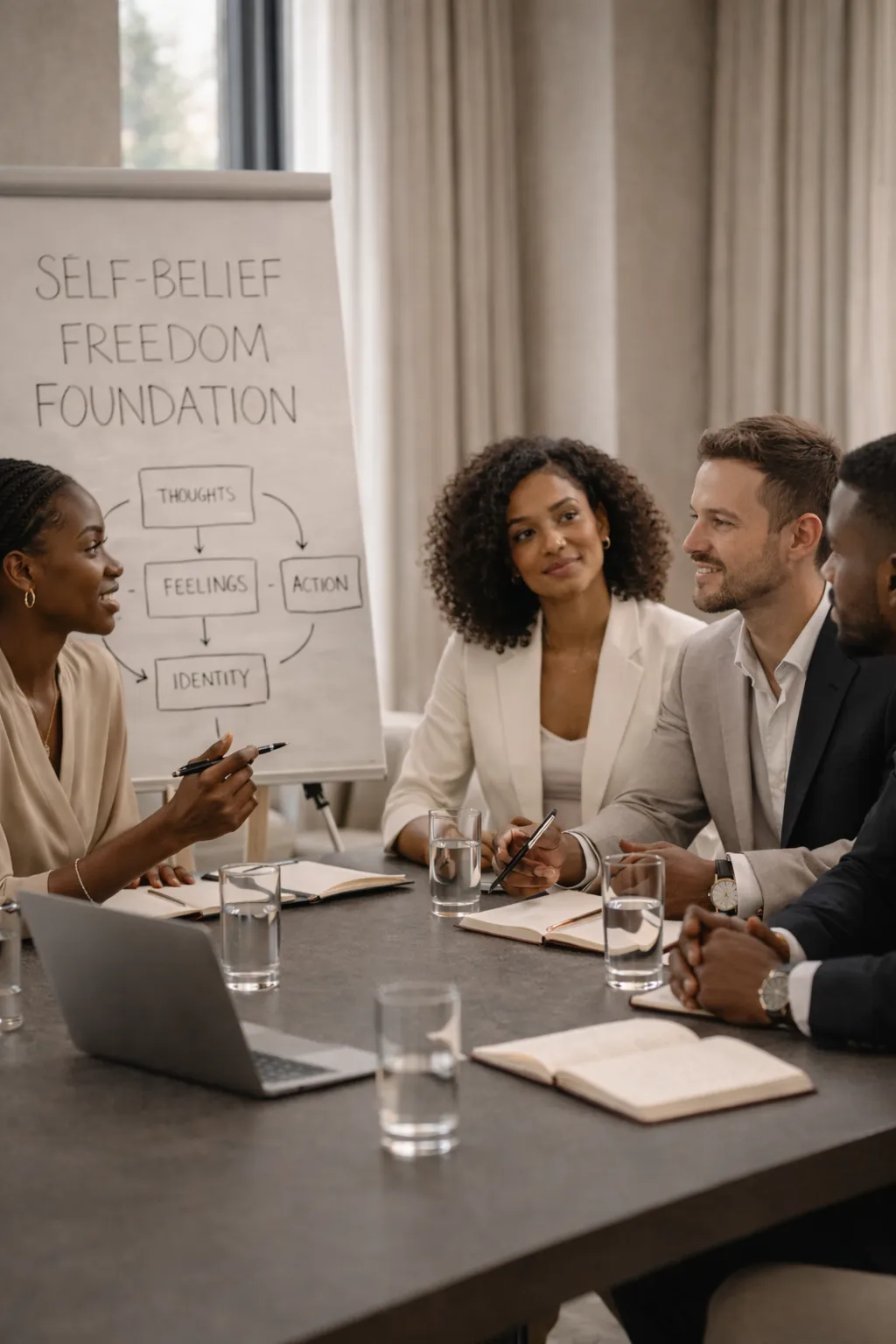 Team discussion on self-belief