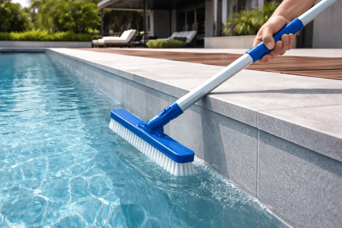 Pool Surface Brushing