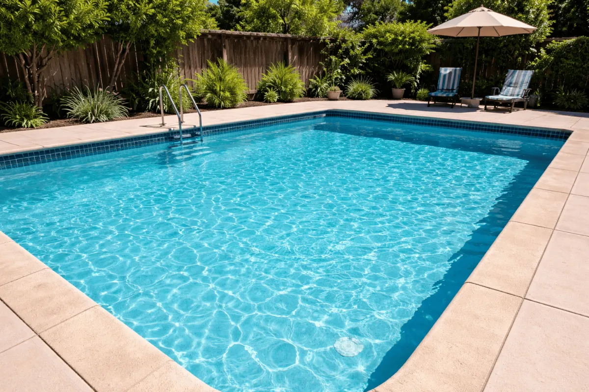 Sunrise Pool Surface Brushing