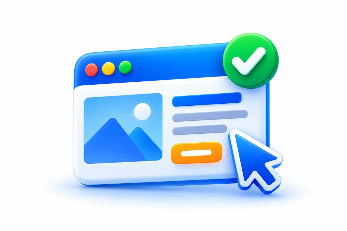 Business website icon representing professional websites built and connected by AI Tool Place
