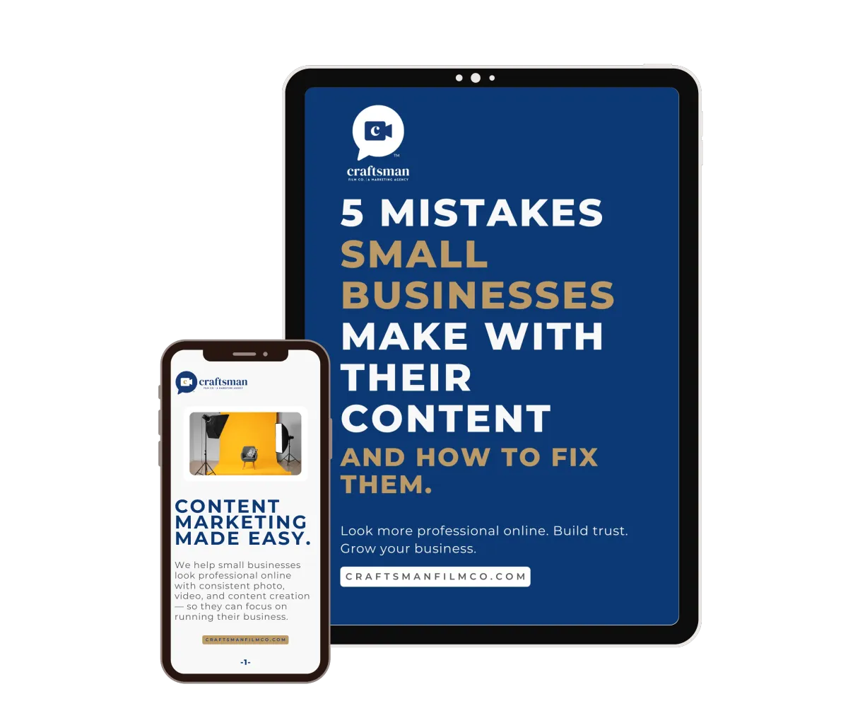 Houston small business free guide for 5 mistakes small businesses make with their content creation and how to fix them