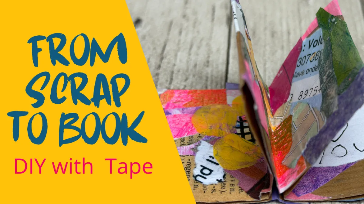 Turn Scraps into a Tiny Book with Tape