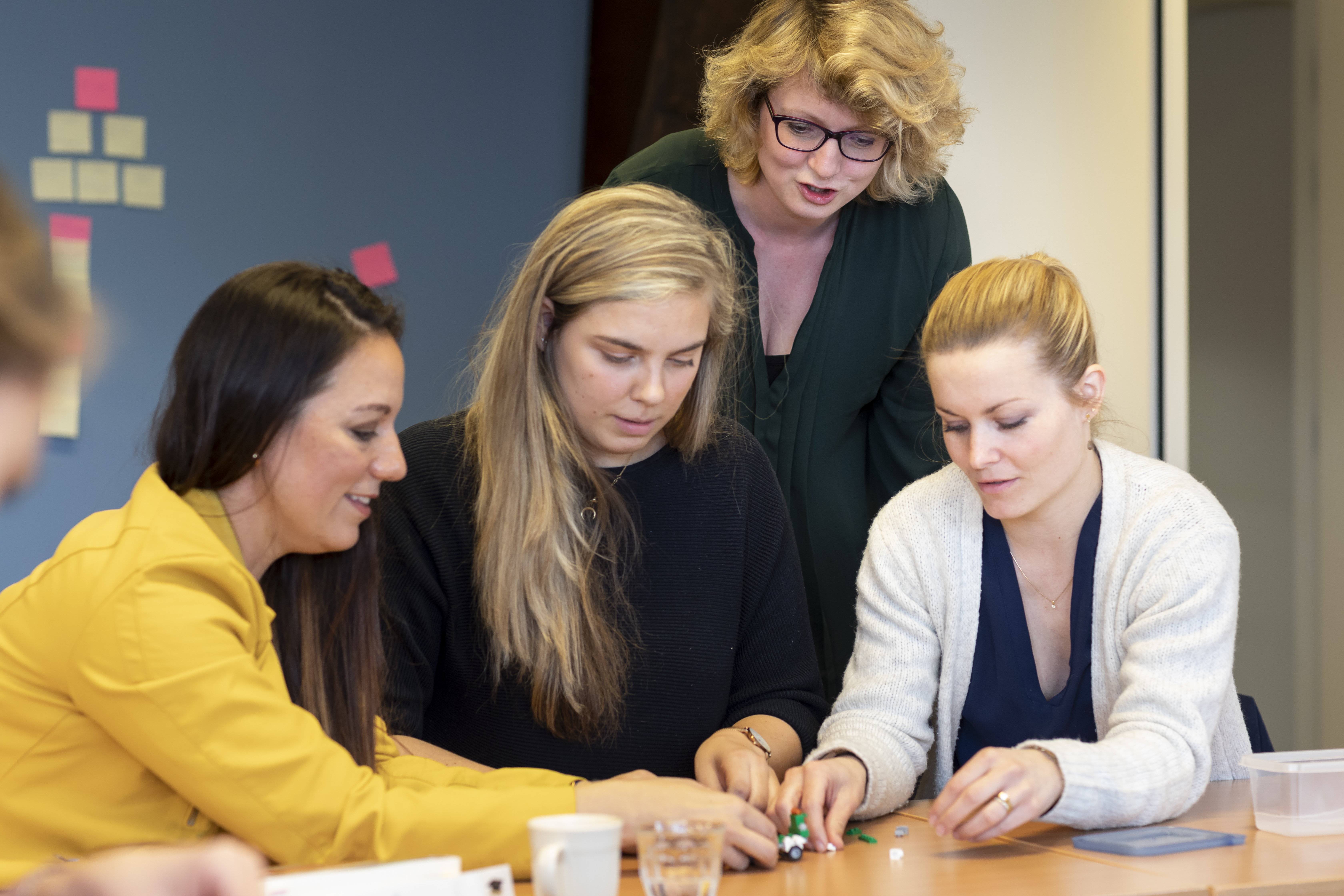 Anna teaching 3 ladies