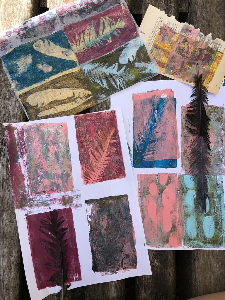 Loose scraps, notes, found shapes. First, everything is allowed on the table.