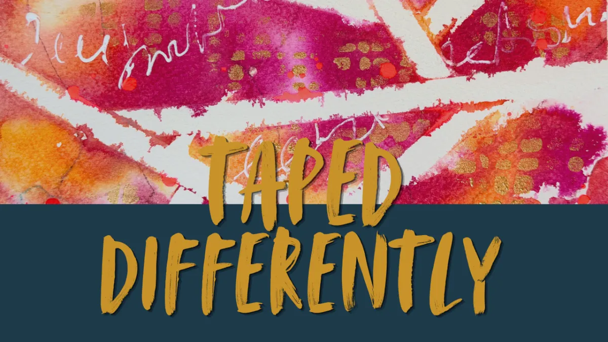 Taped Differently: Free-Form Grid Art with Acrylic Inks