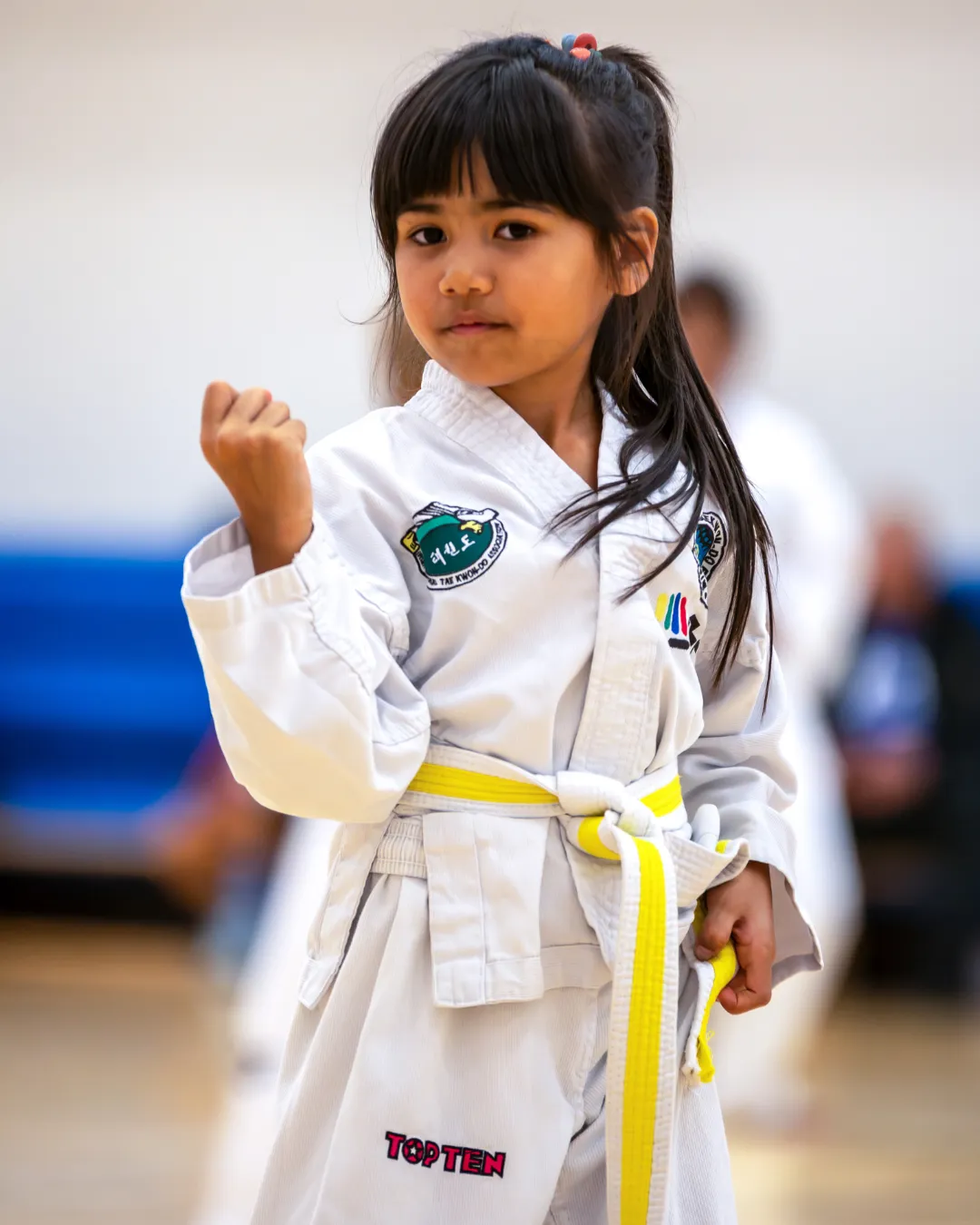 Taekwon-Do student action photo