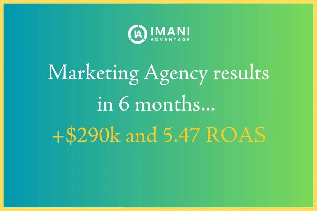 Case Study for a Facebook Advertising Agency by Imani Advantage