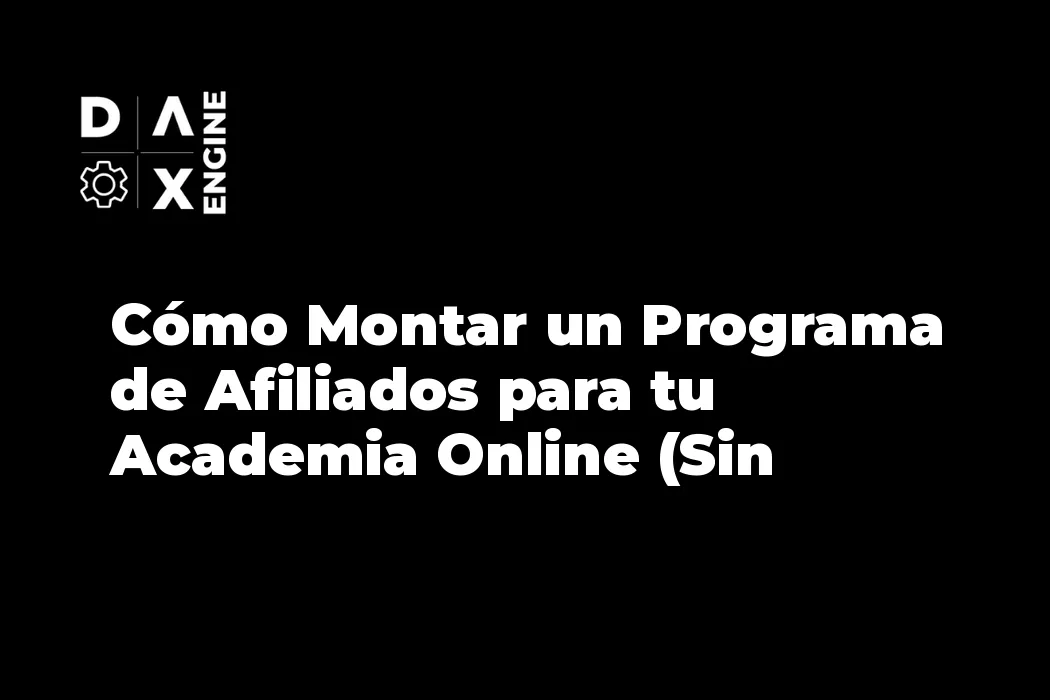 Emprendedor configurando programa de afiliados para academia online con Go High Level