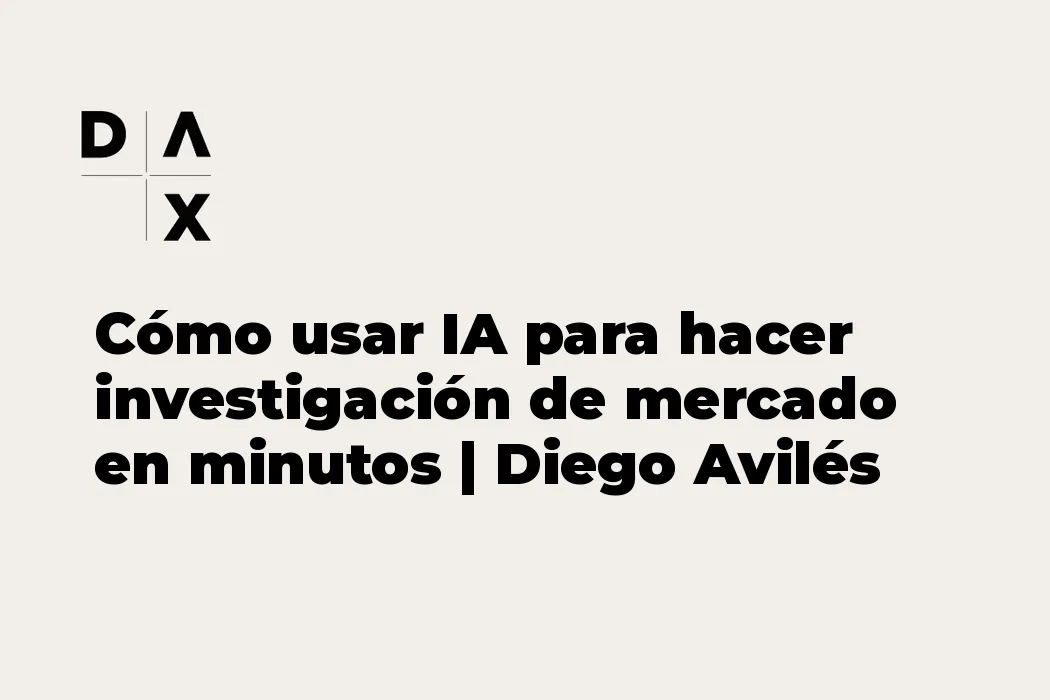 Emprendedor usando inteligencia artificial para investigación de mercado en su negocio digital