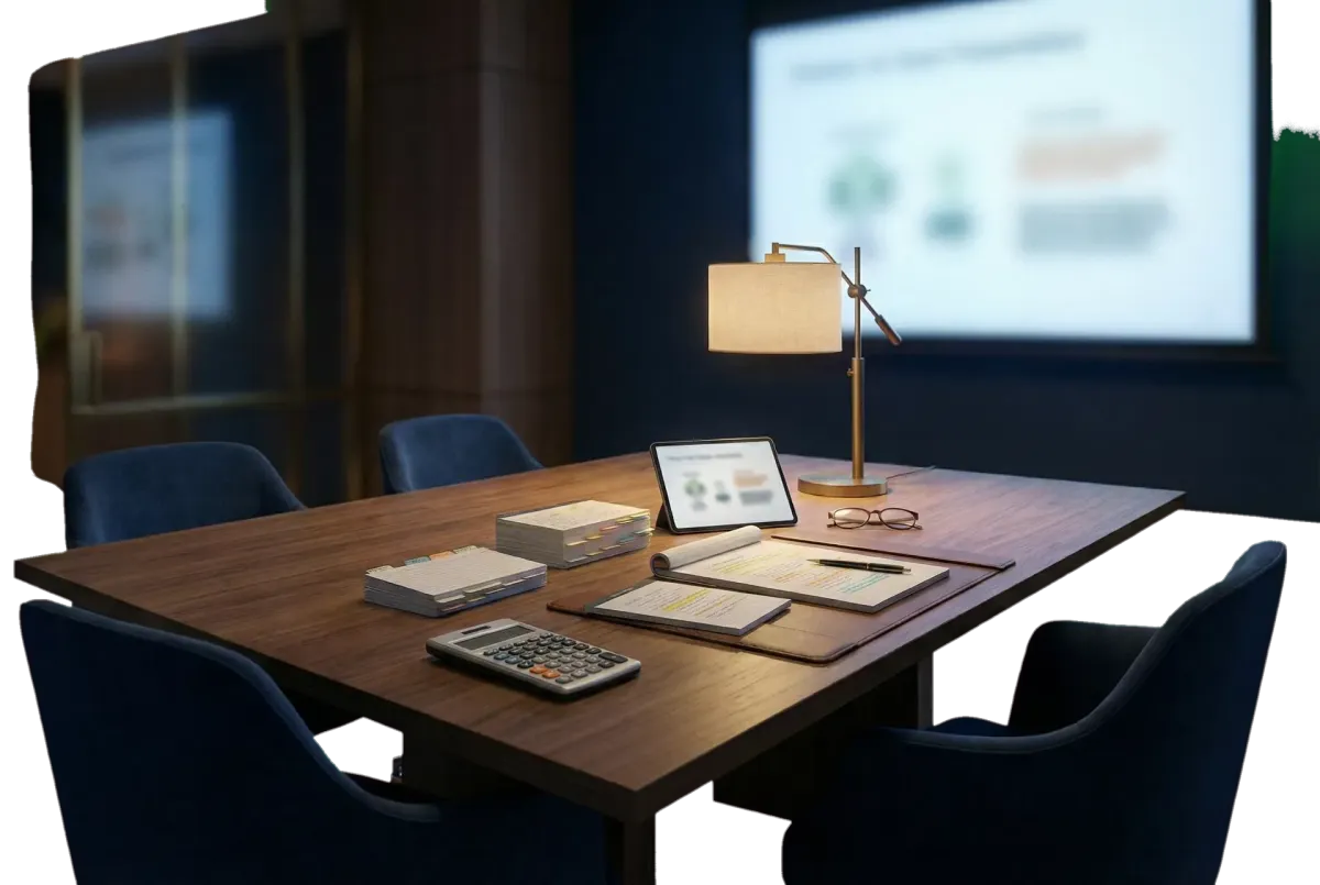 Study room presentation