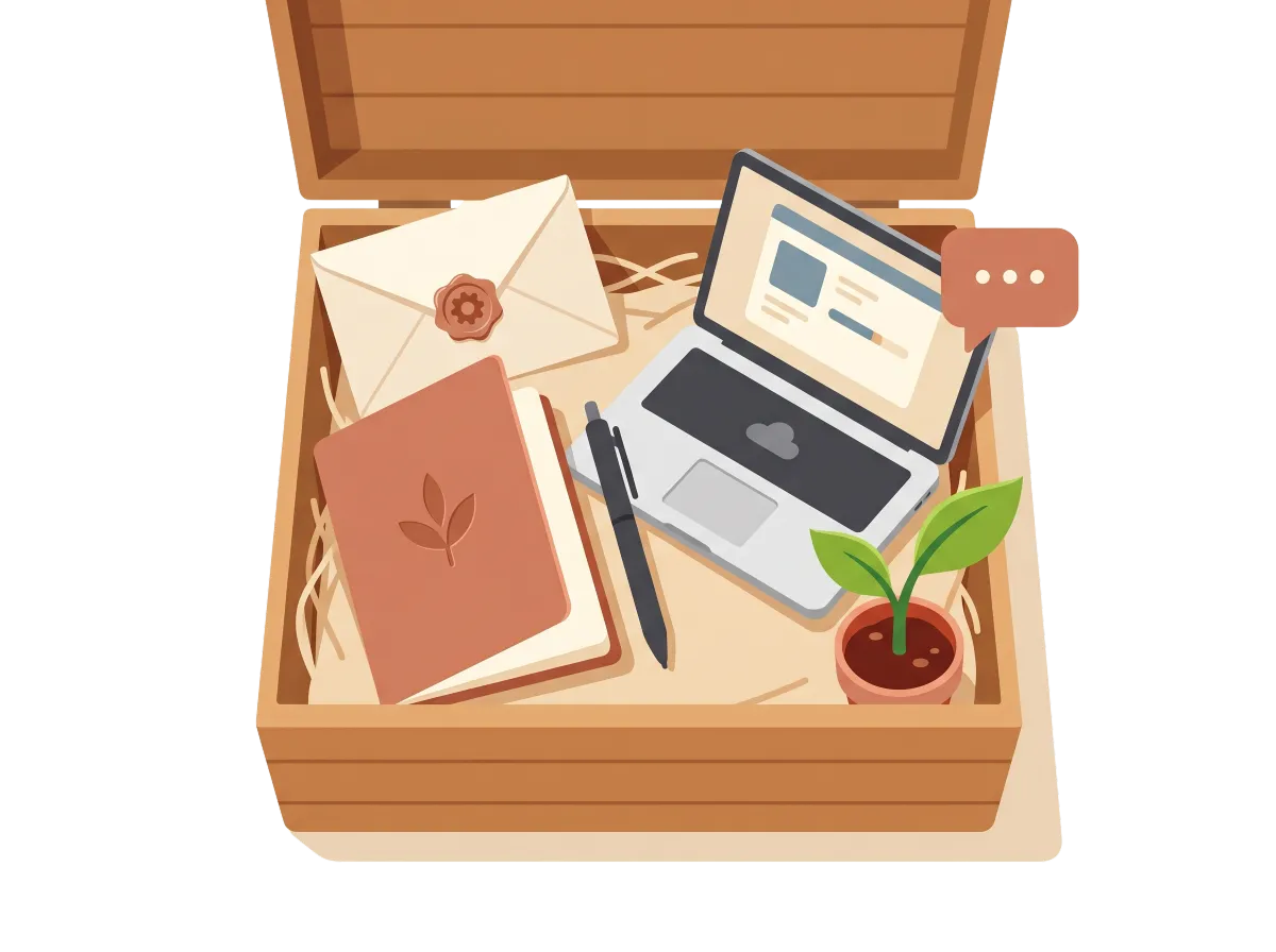 a person holding a laptop