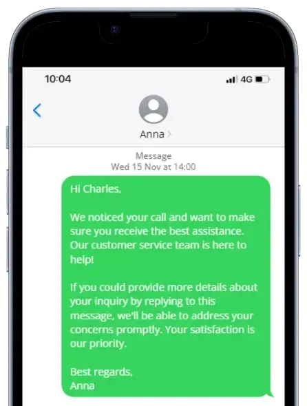 Missed a Call? No Problem! Stay Connected with Our Unique Missed Call Text Back Feature from Automated Marketing