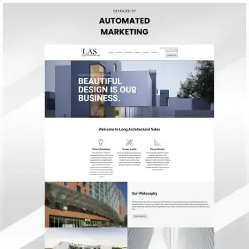 Long Architectural Sales Website by Automated Marketing