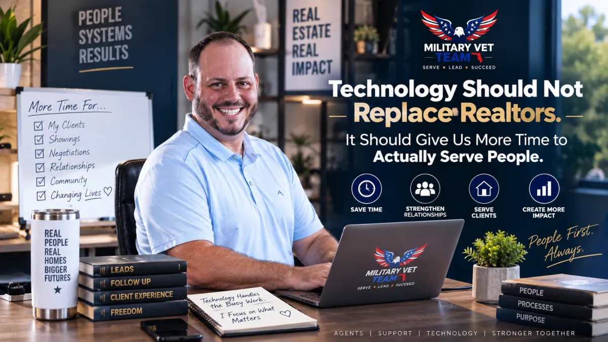 Technology Should Not Replace Realtors. It Should Give Us More Time to Actually Serve People.