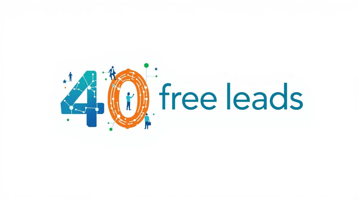 40 Free Leads Logo
