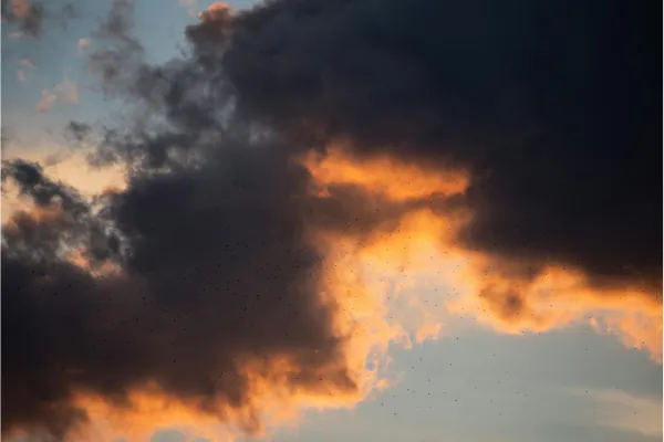 clouds signaling cease fire