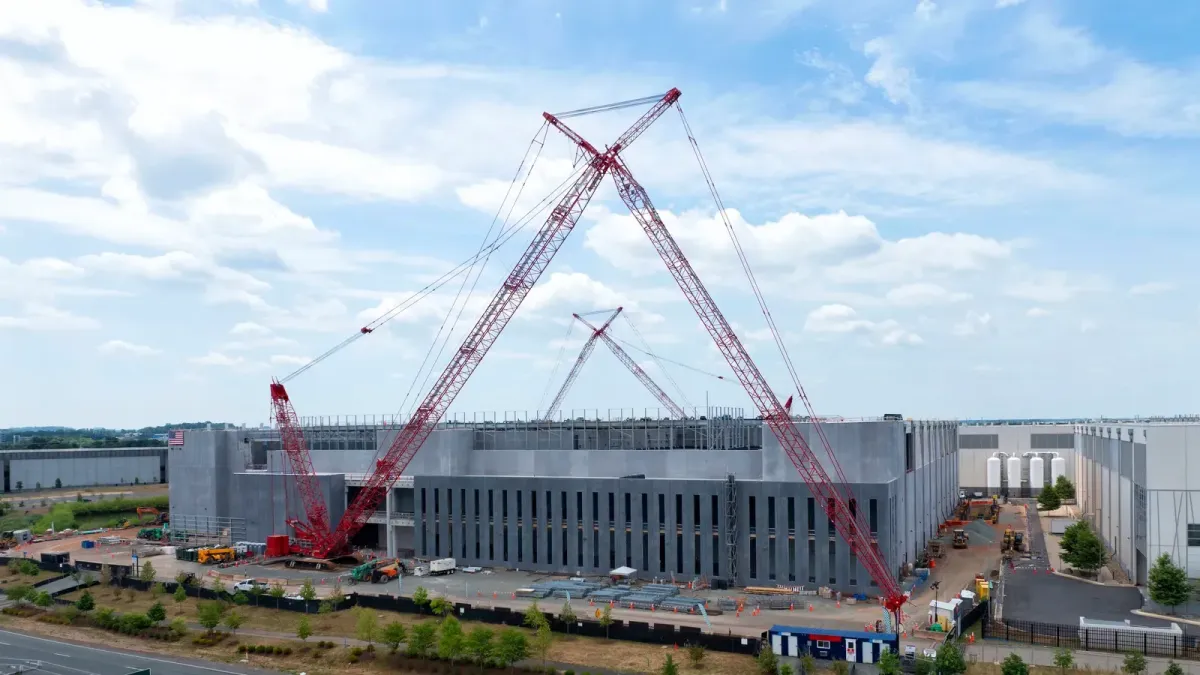 View of 1,400-acre Robena Mine site Greene County Pennsylvania future hyperscale data center campus