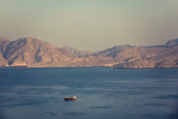 tanker in Strait of Hormuz