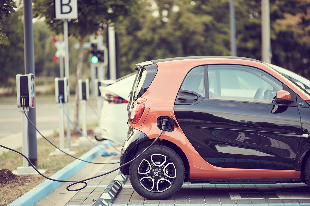 EV charging lot