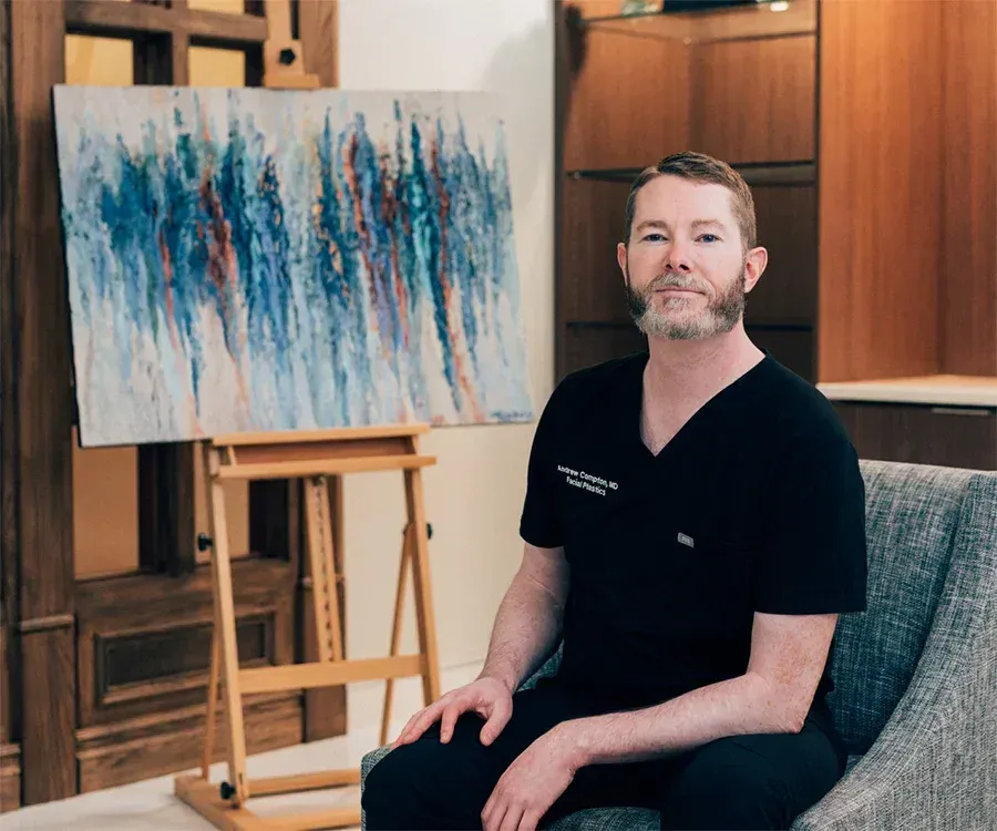 The image shows the entrance to a university clinic.