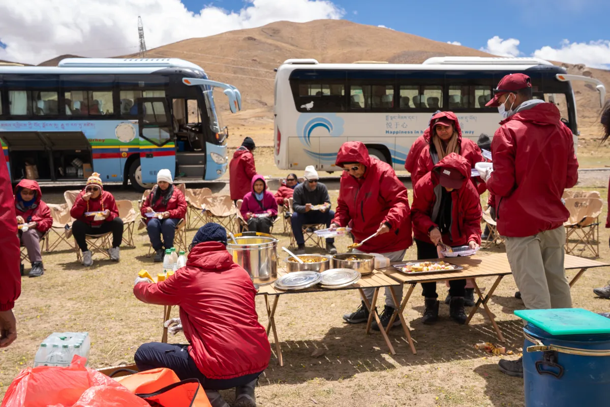Overland route across the Tibetan plateau