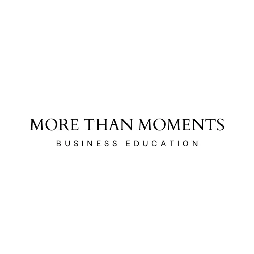 brand logo for more than moments photographer business education
