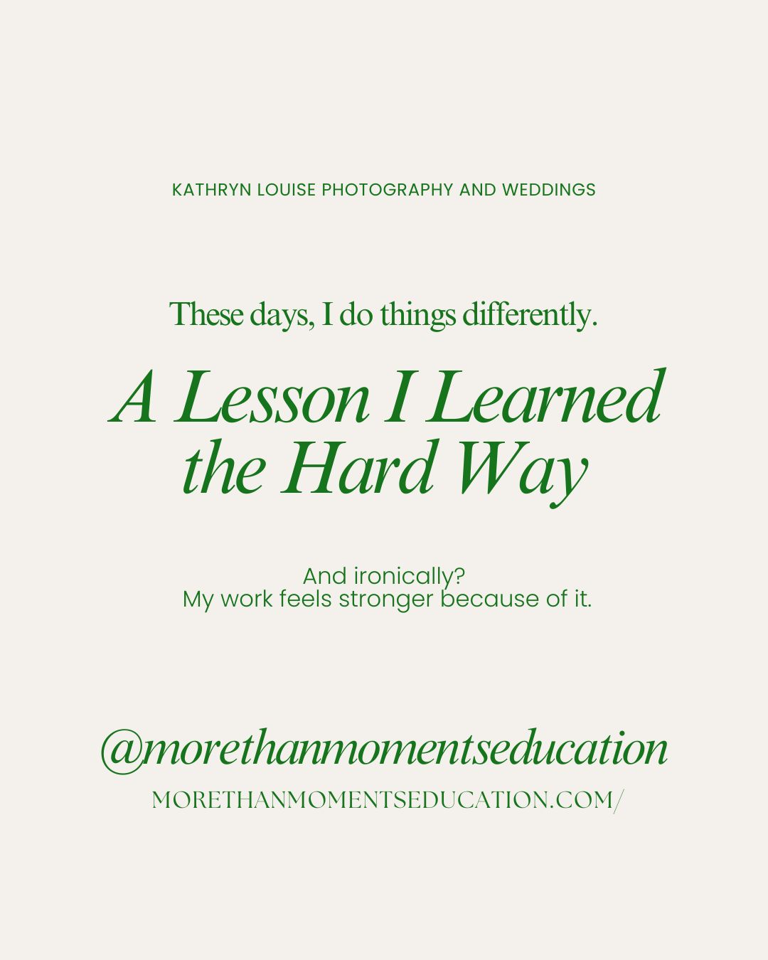 a lesson I learned the had way post notification