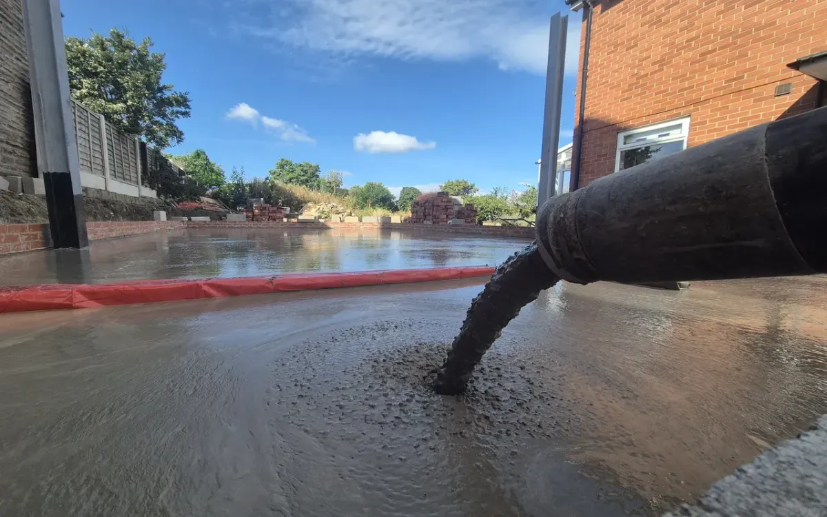 Concrete pumping service