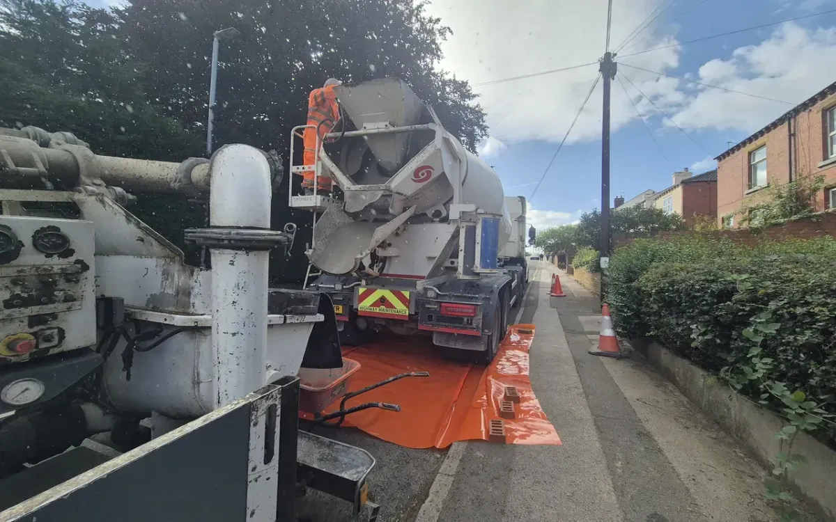 Screeding, conrete